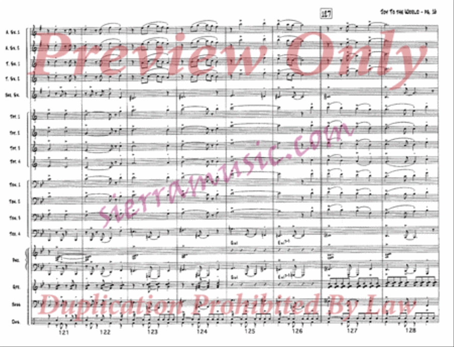 Joy to the World Jazz Ensemble scores gallery preview page 17