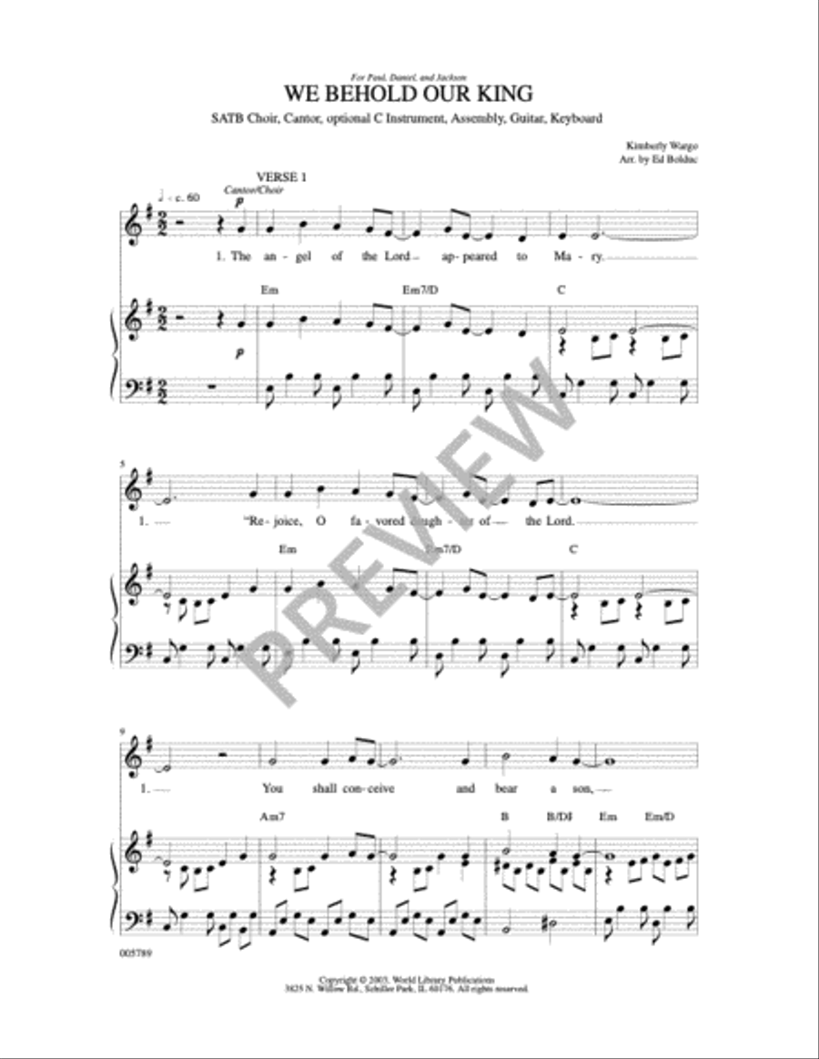 We Behold Our King We Behold Our King 4-Part scores gallery preview page 2