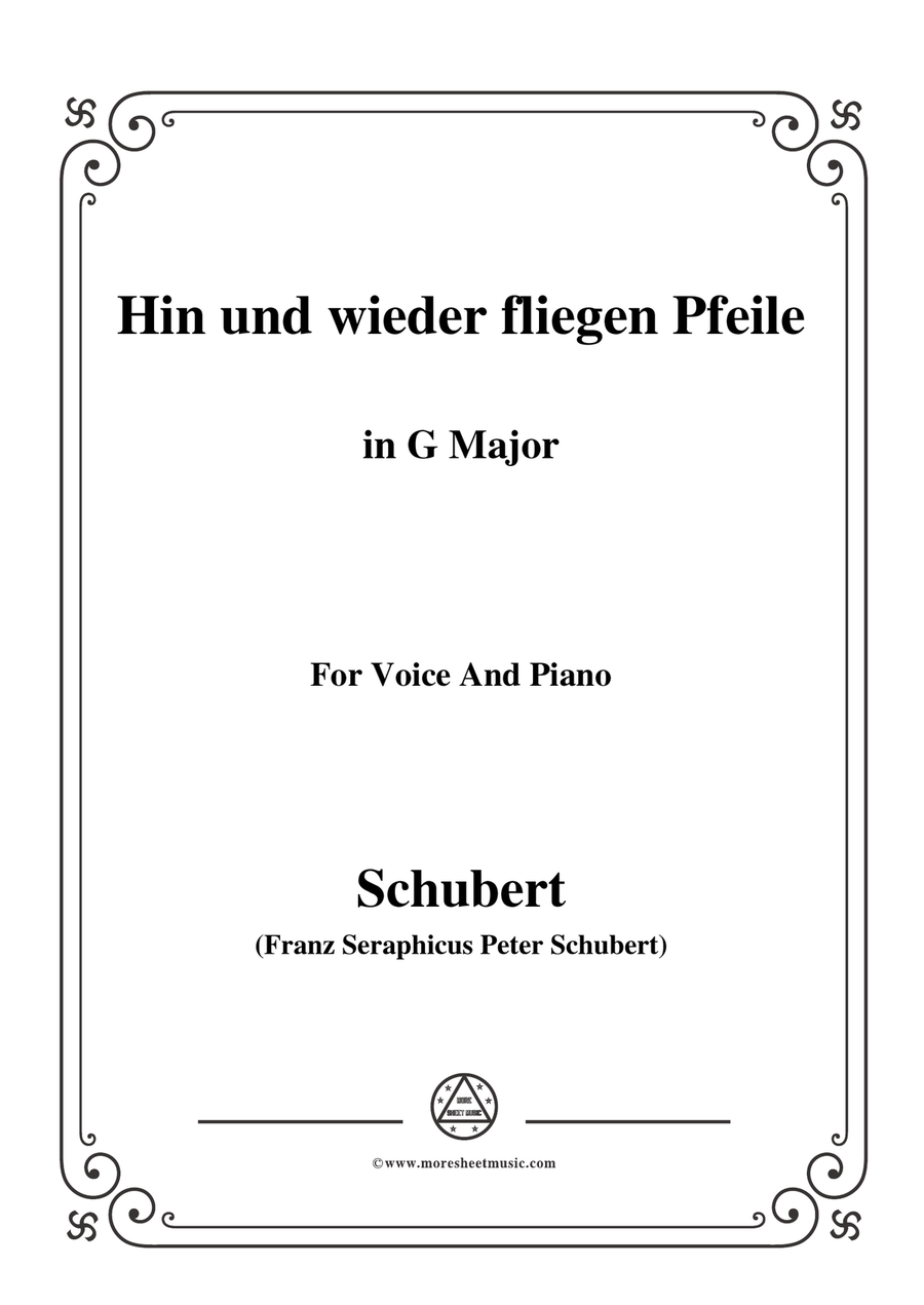Schubert-Hin und wieder fliegen Pfeile,in G Major,for Voice&Piano