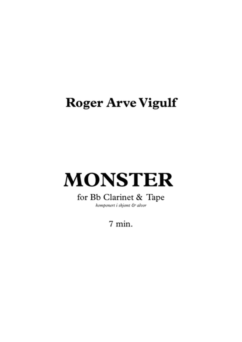 MONSTER for Solo Bb clarinet and Tape image number null