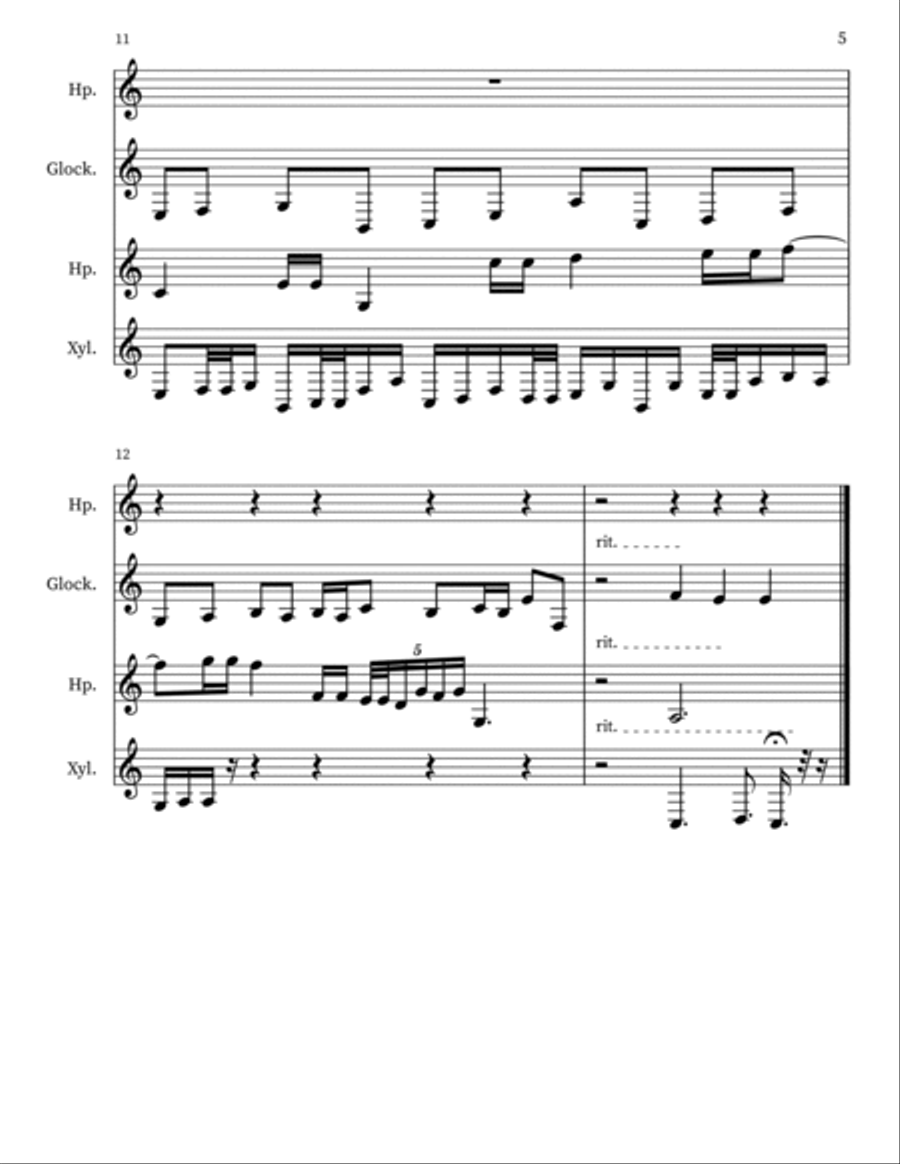 Confection 12 Percussion scores gallery preview page 5