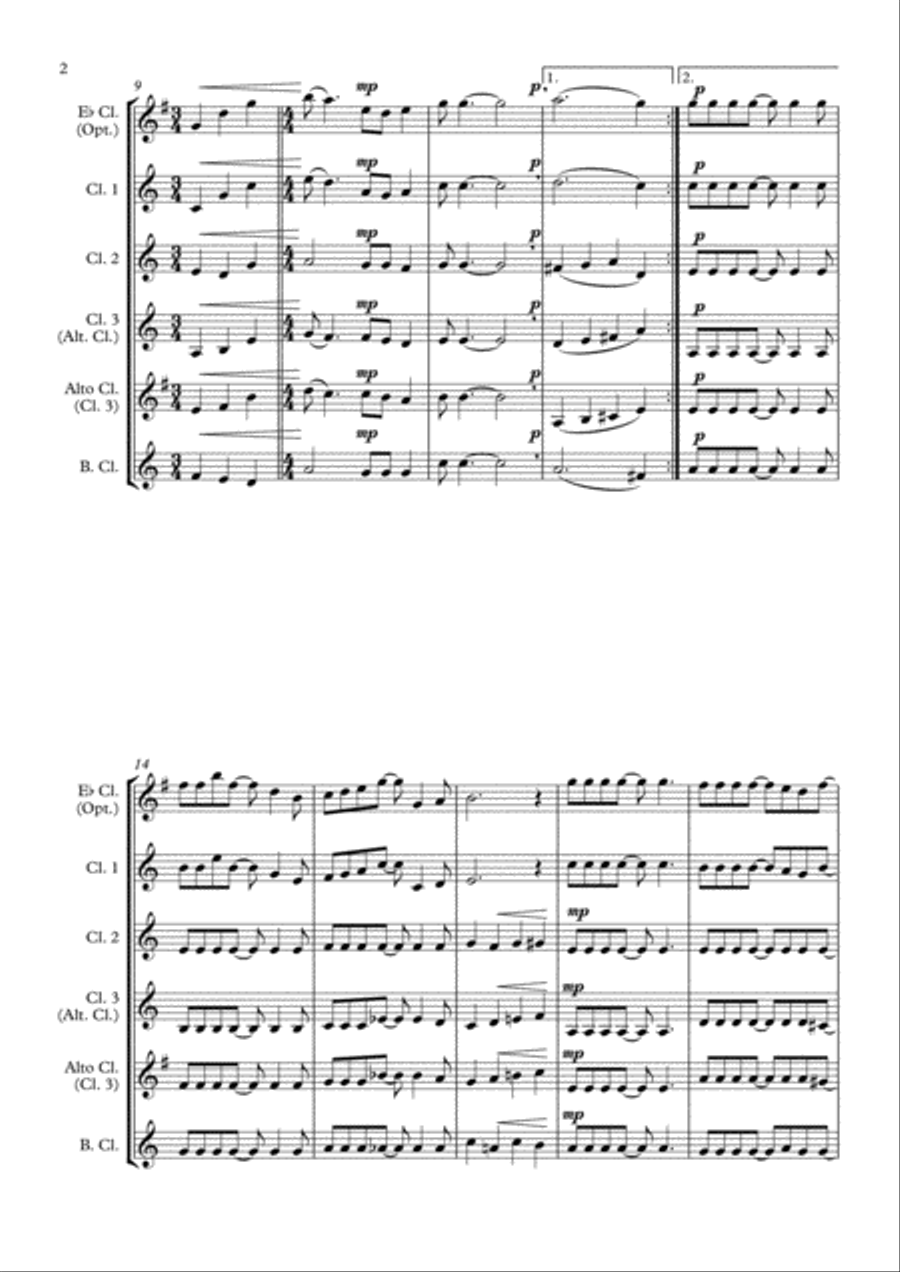 Love Of My Life Woodwind Ensemble scores gallery preview page 2