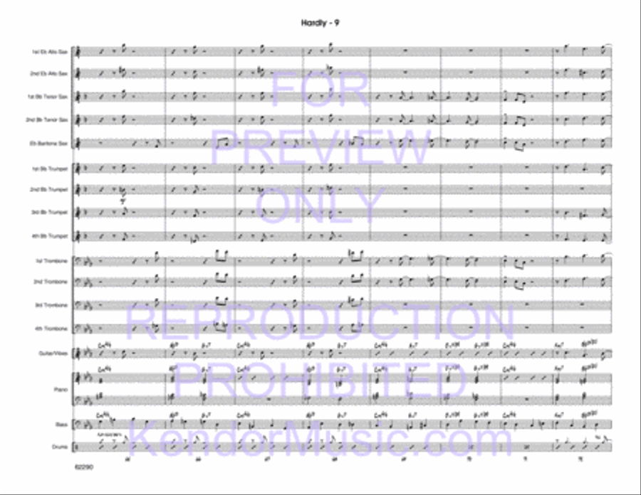 Hardly Jazz Ensemble scores gallery preview page 10