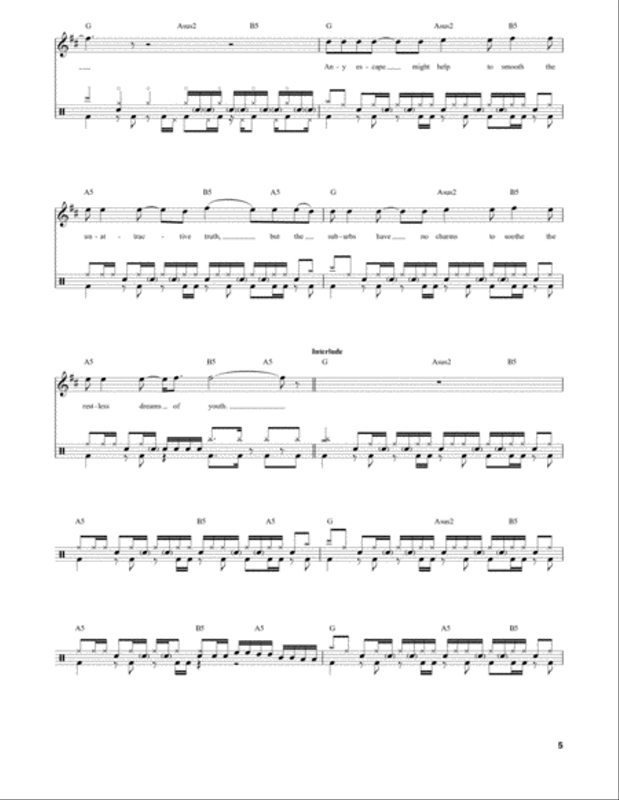 Subdivisions Drum Set scores gallery preview page 5