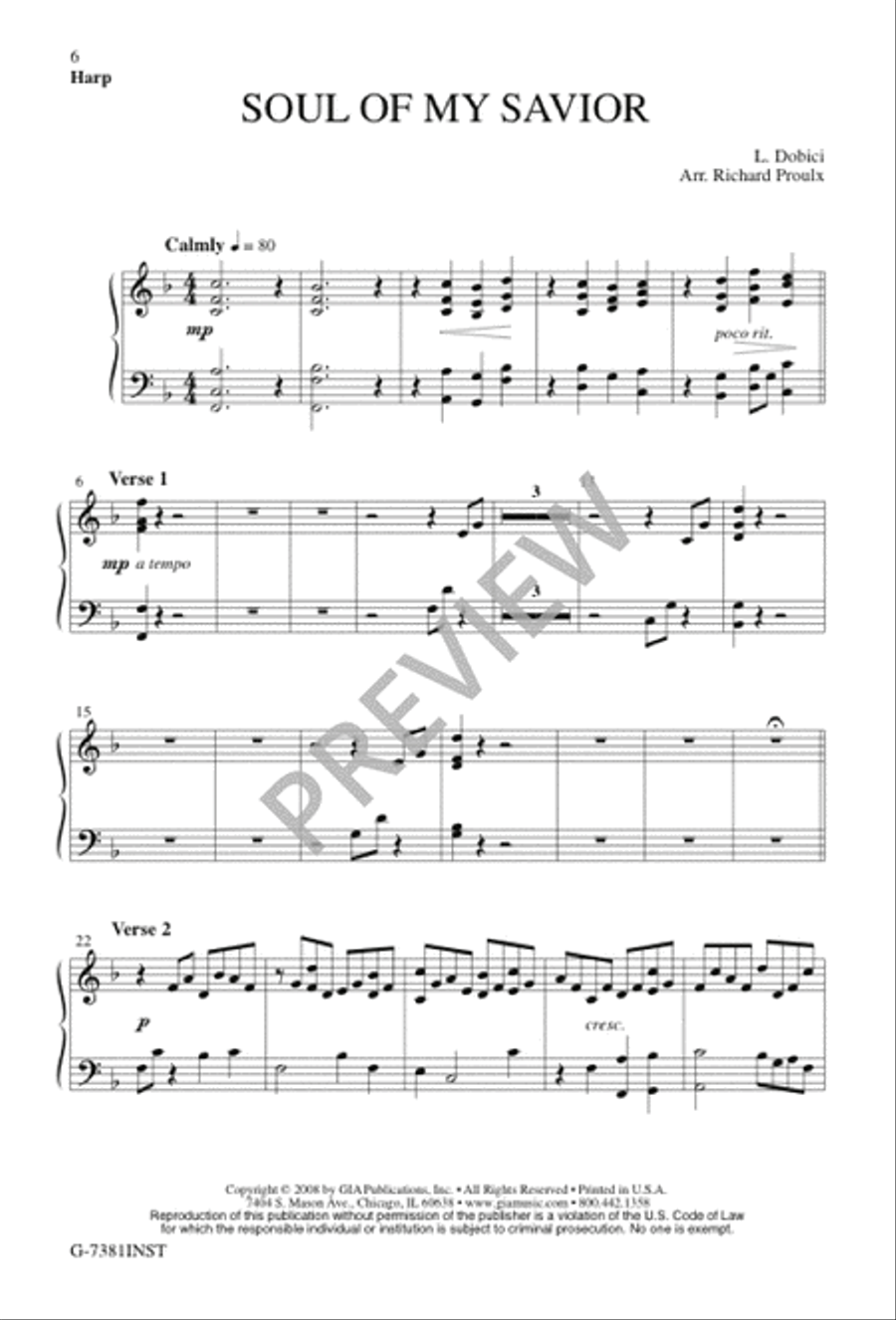 Soul of My Savior Soul of My Savior 4-Part scores gallery preview page 6