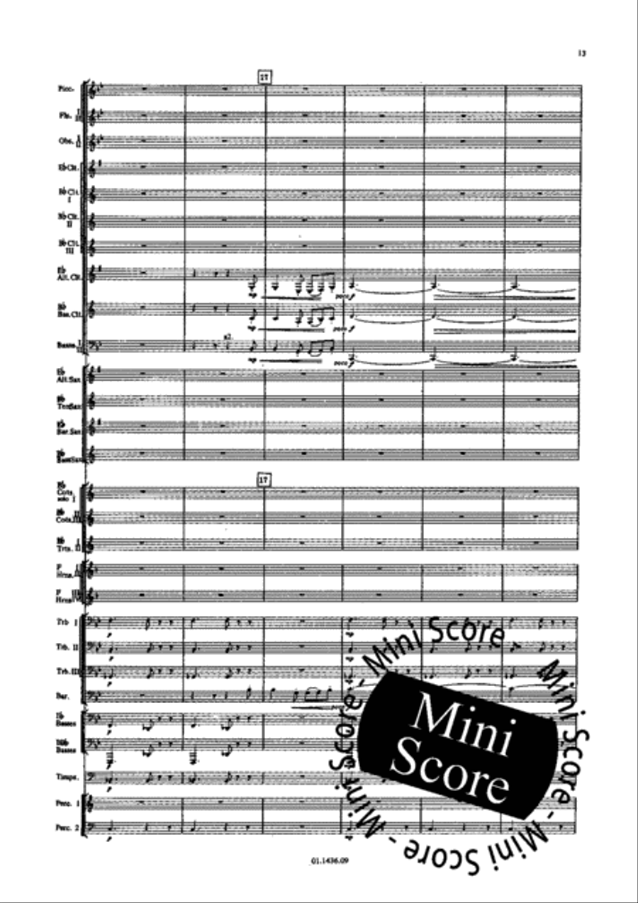Two Songs Without Words Concert Band scores gallery preview page 17