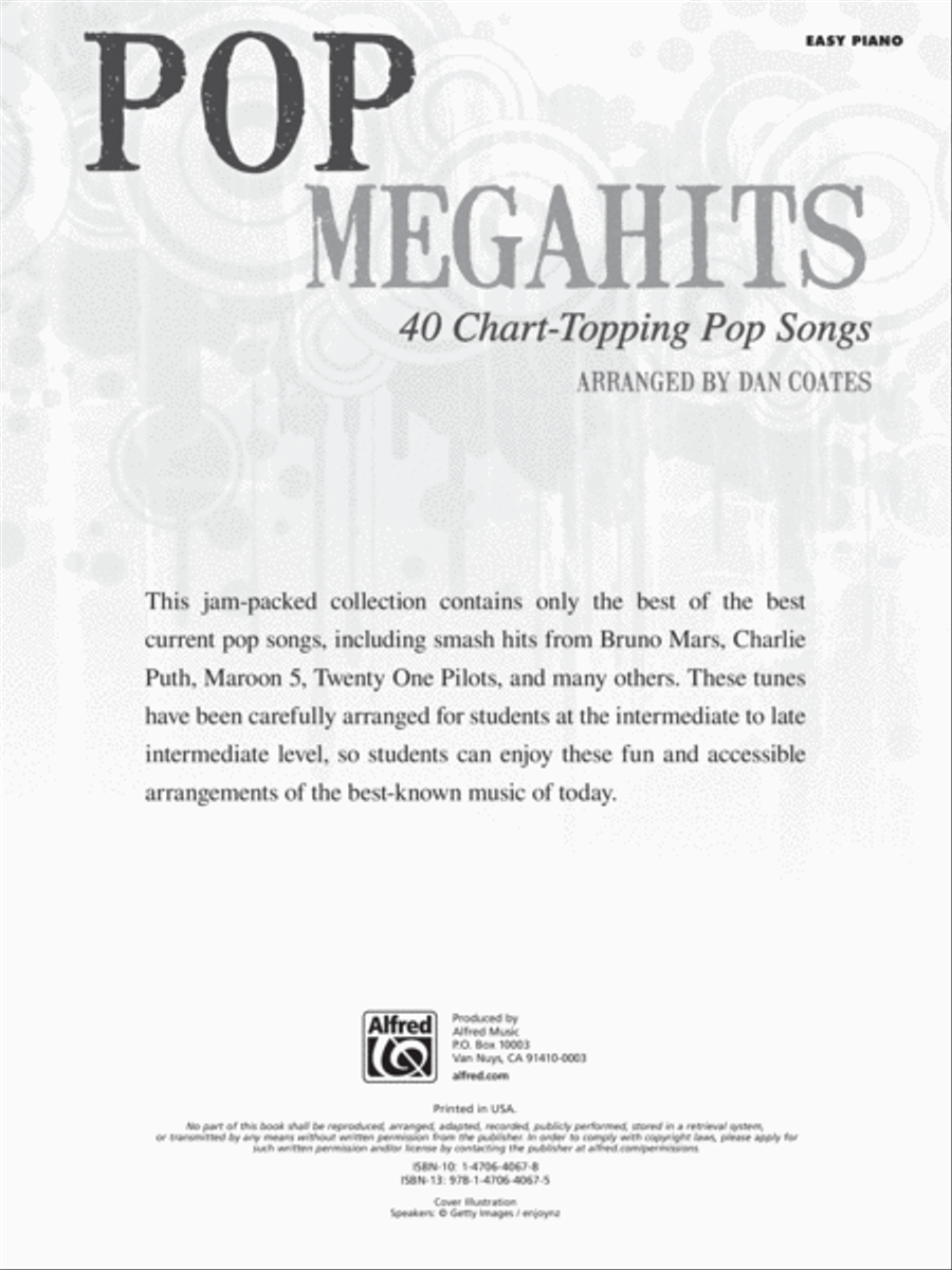 Pop Megahits Easy Piano scores gallery preview page 2