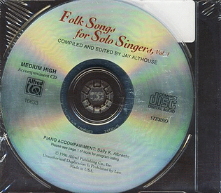 Book cover for Folk Songs for Solo Singers, Vol. 1