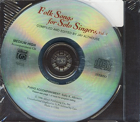 Folk Songs for Solo Singers, Vol. 1 image number null