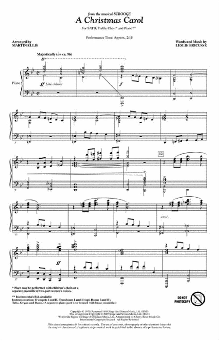 A Christmas Carol 4-Part scores gallery preview page 2
