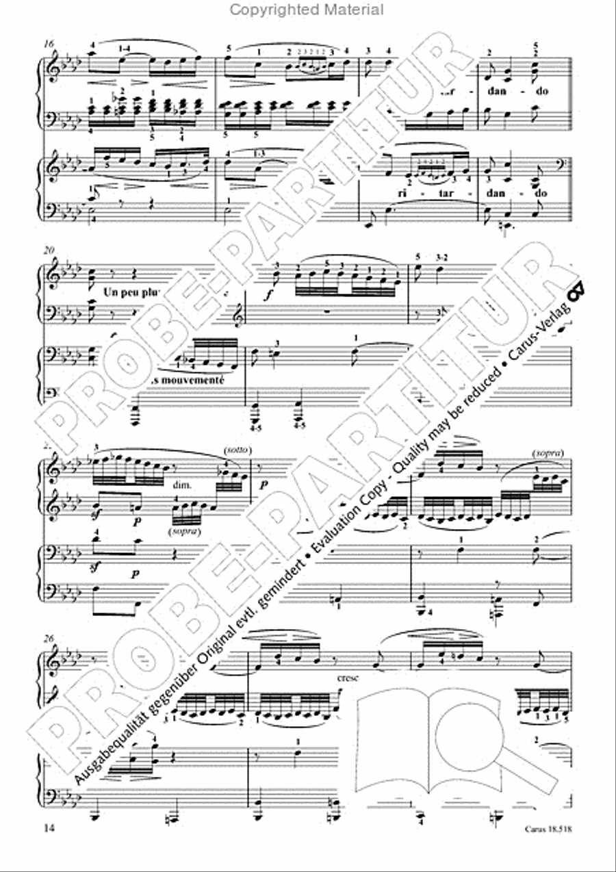 6 Pieces in the form of canons Piano scores gallery preview page 16