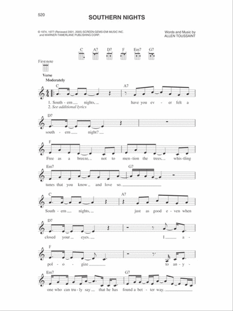 Ukulele Fake Book Ukulele Fake Book Piano scores gallery preview page 5