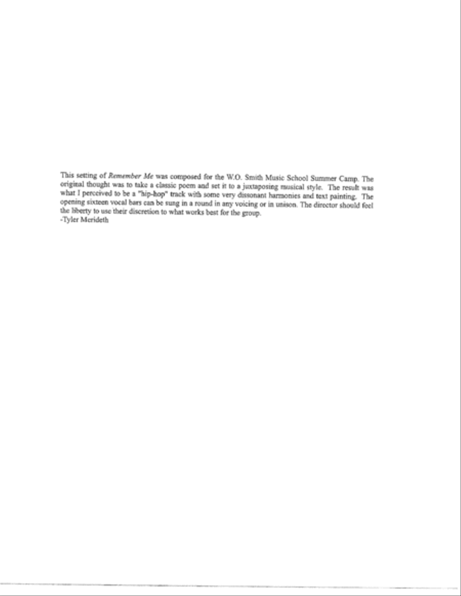 Remember Me 3-Part scores gallery preview page 2