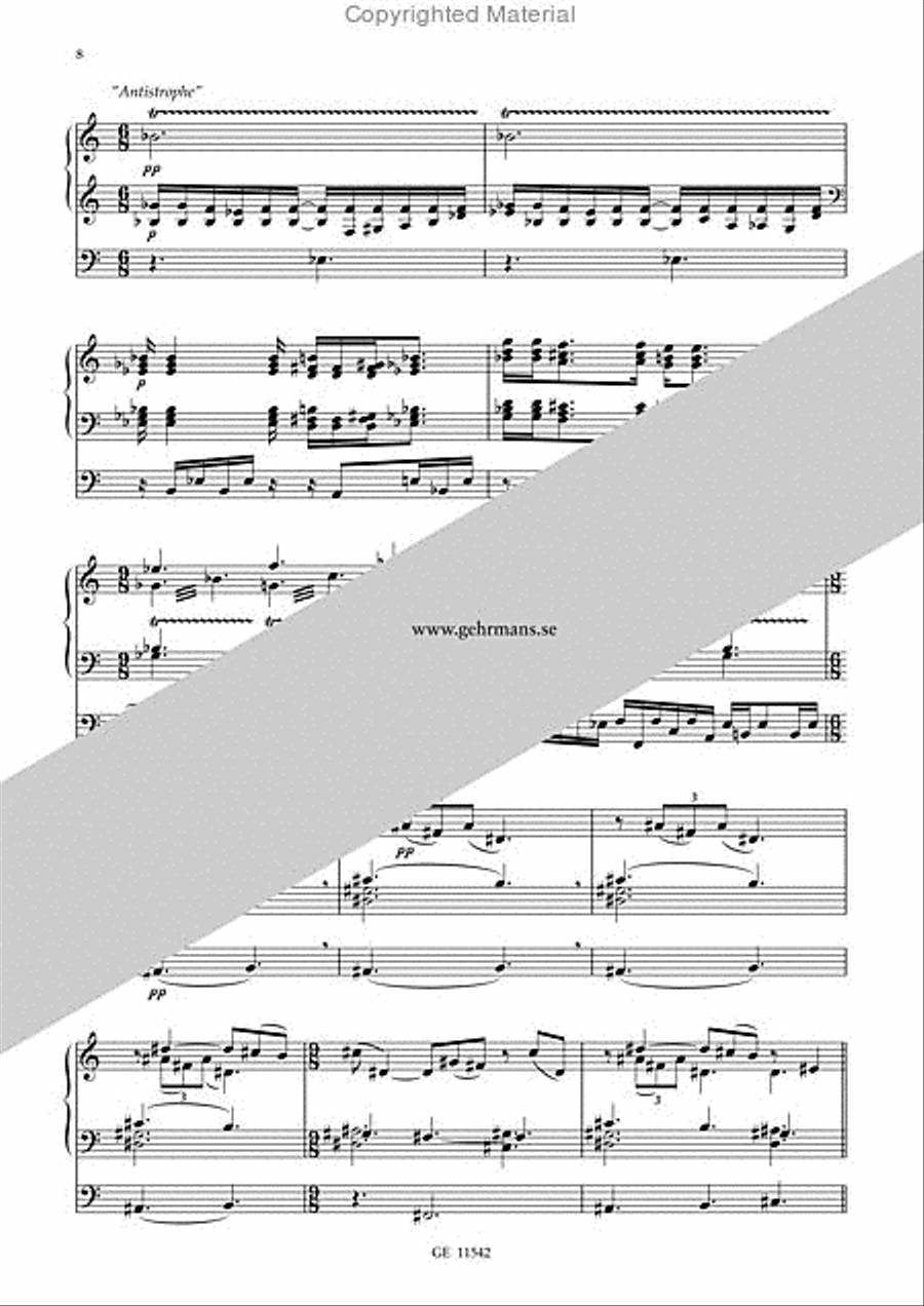 Tragoedia Organ scores gallery preview page 9