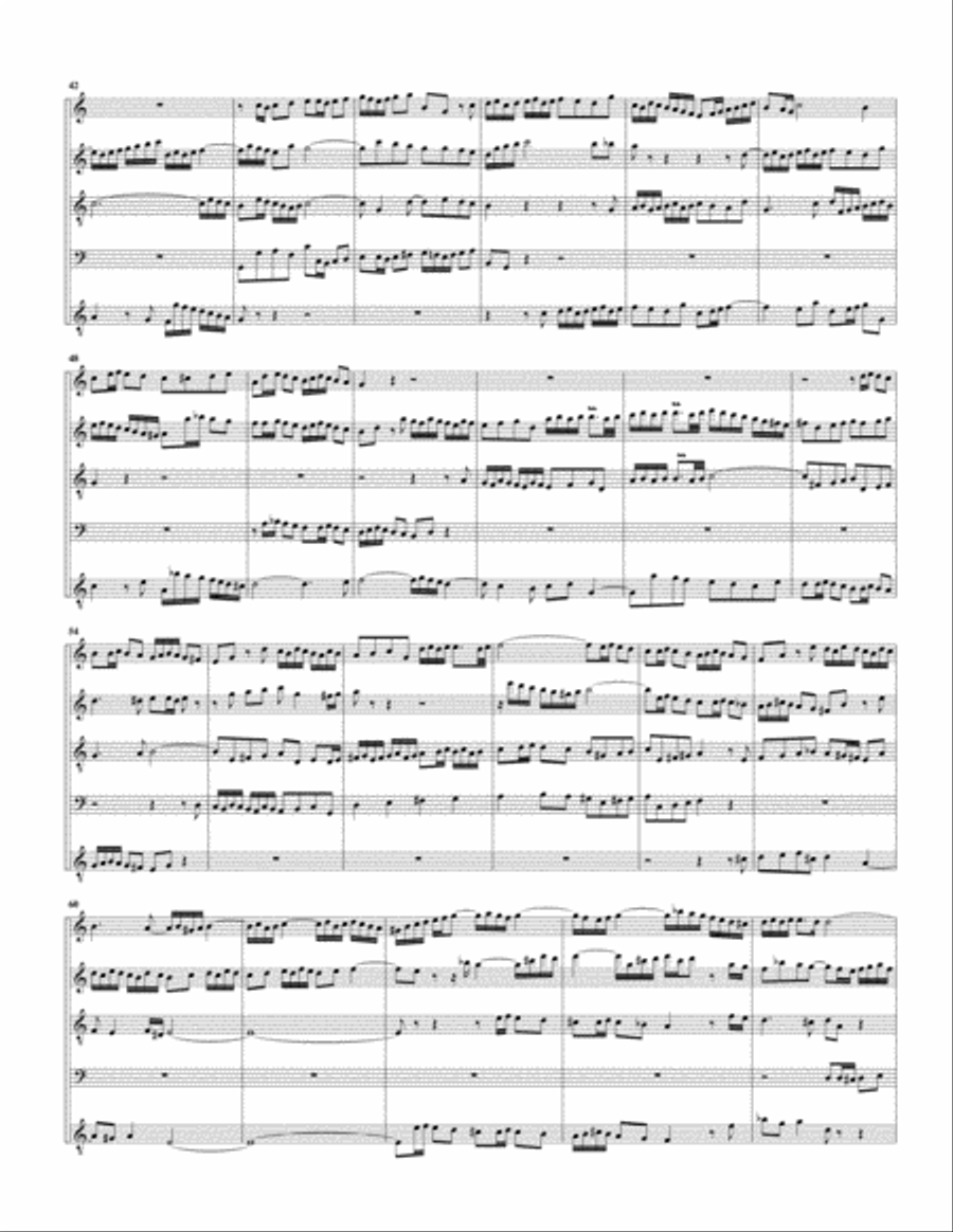 Fugue from Das wohltemperierte Klavier I, BWV 865/II Recorder scores gallery preview page 3