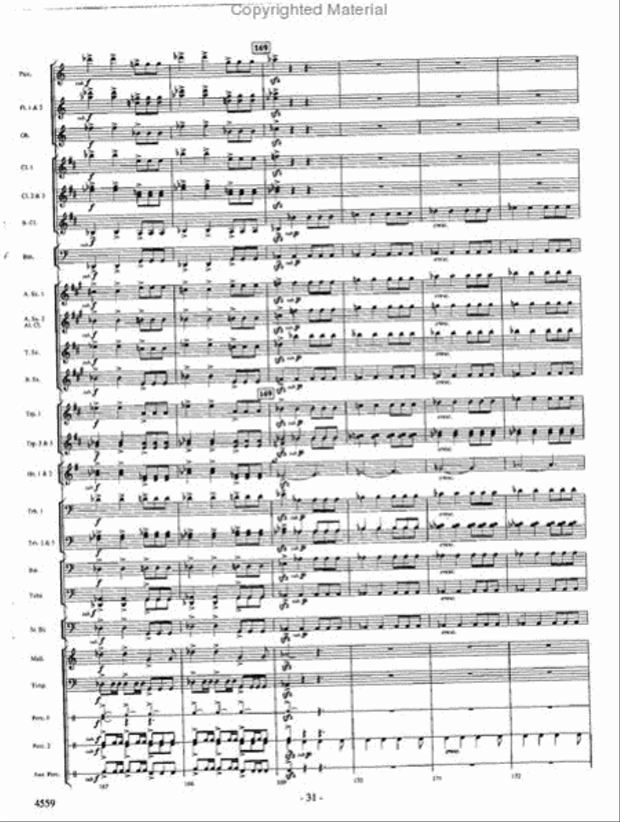 Into the Raging River Into the Raging River Concert Band scores gallery preview page 30
