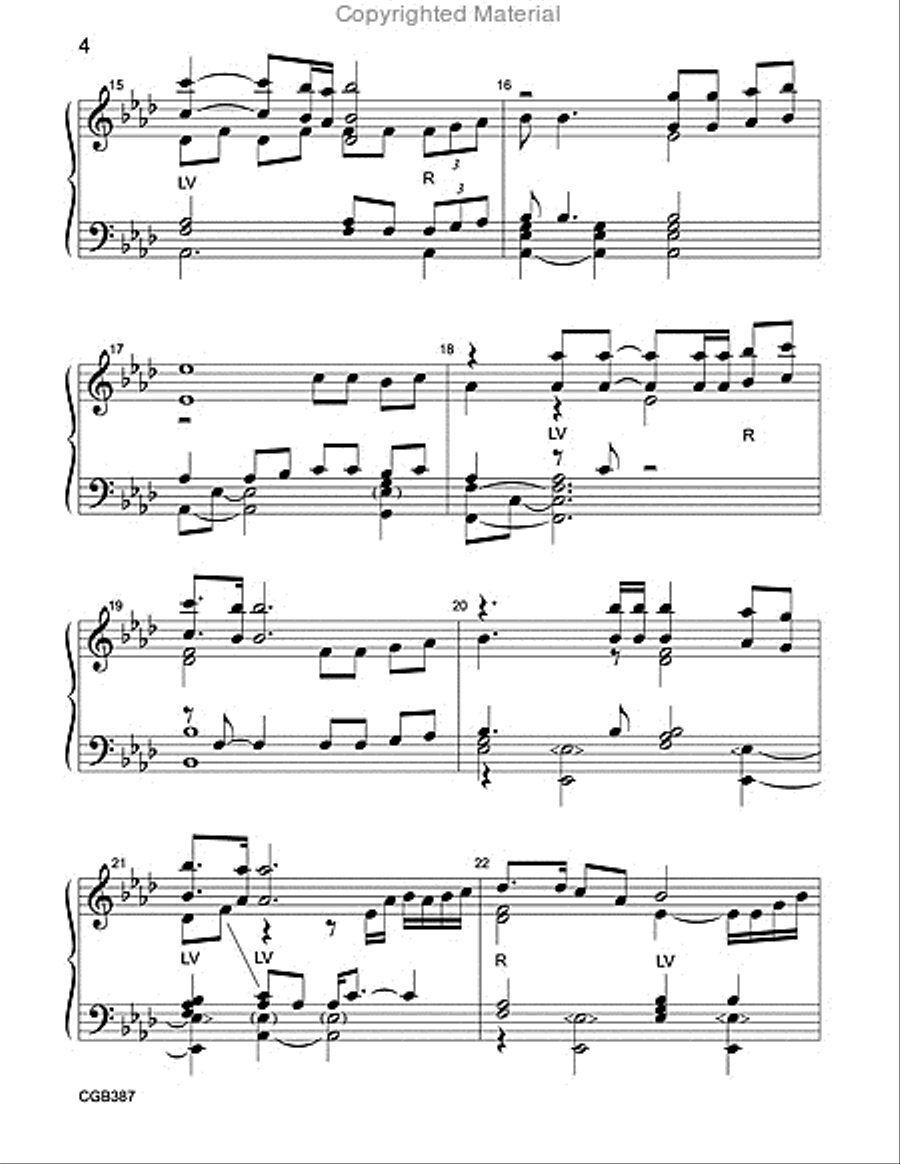 The Lord is My Shepherd Handbell Choir scores gallery preview page 4