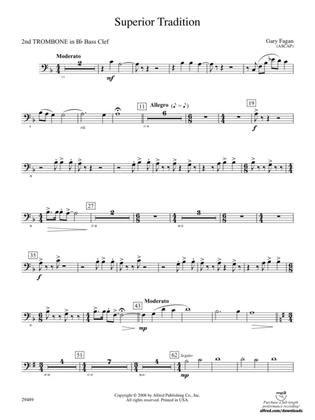 Superior Tradition: (wp) 2nd B-flat Trombone B.C.