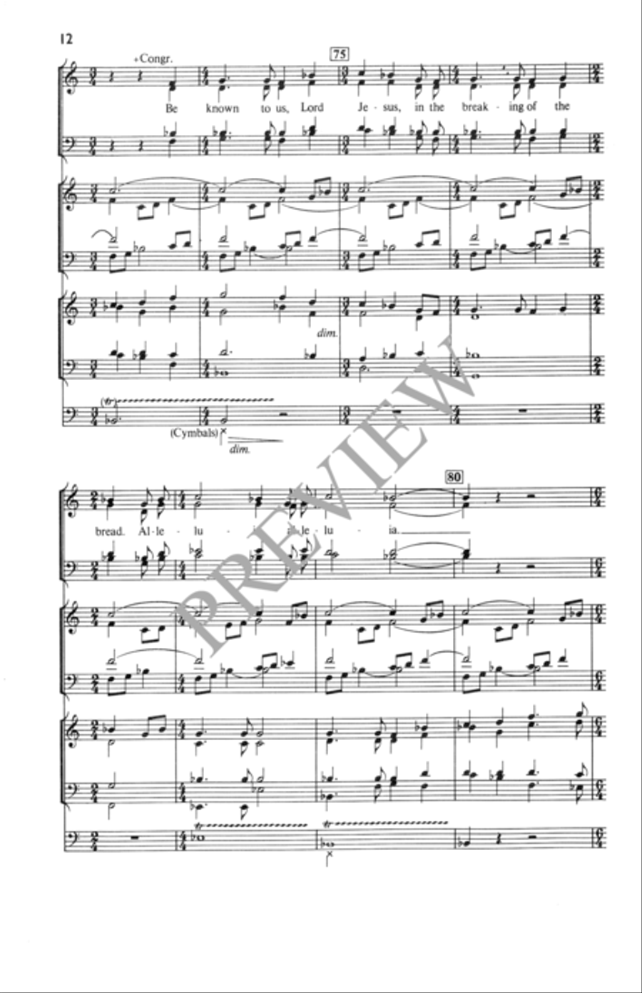 Processional for Easter Processional for Easter 4-Part scores gallery preview page 13