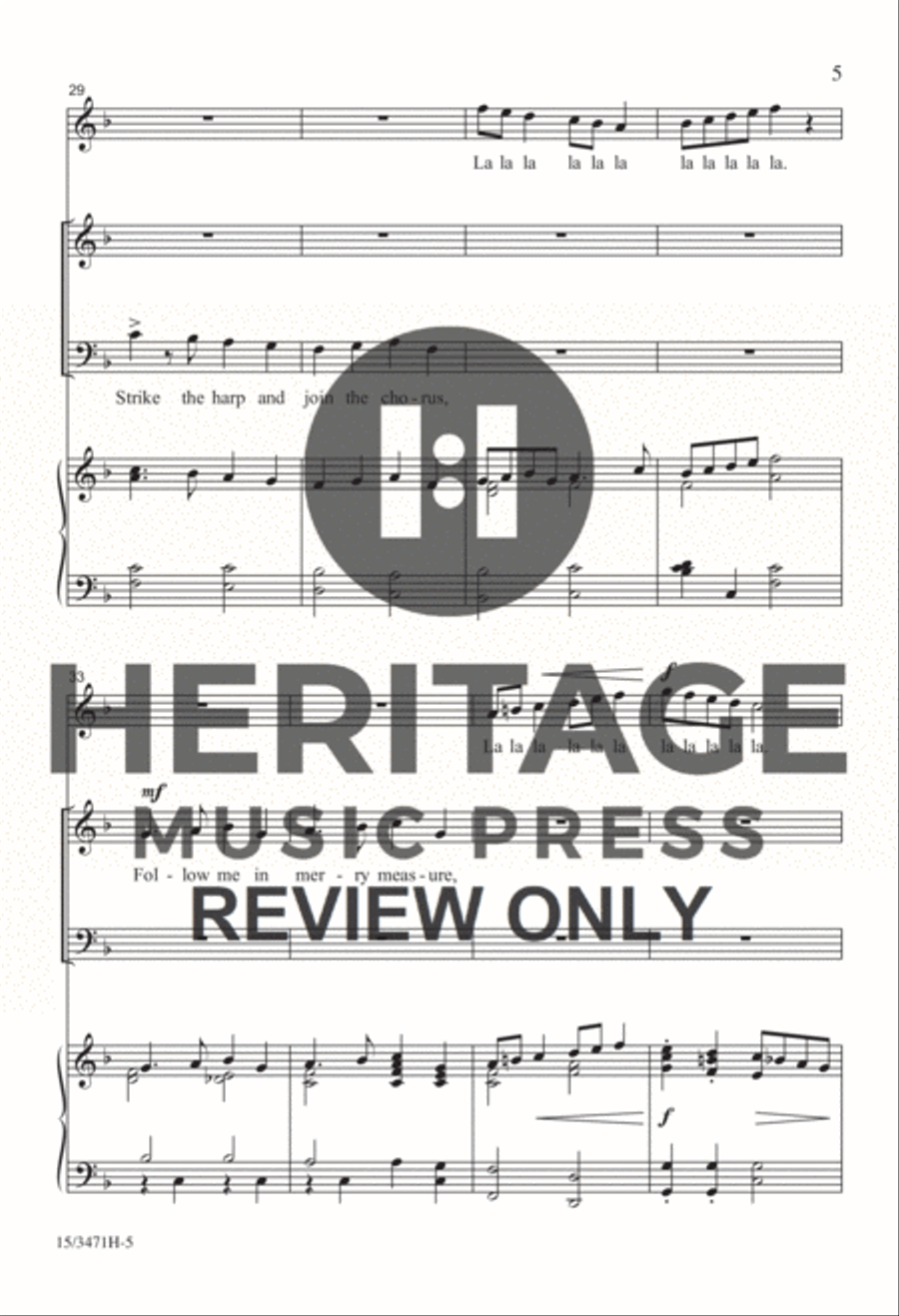 Deck the Hall Deck the Hall 4-Part scores gallery preview page 5