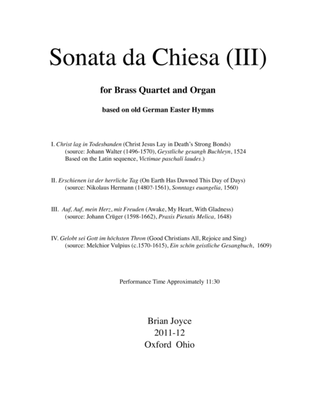 Book cover for Sonata da Chiesa (III)