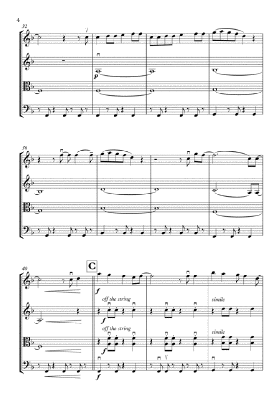 Marry You Marry You String Quartet scores gallery preview page 5