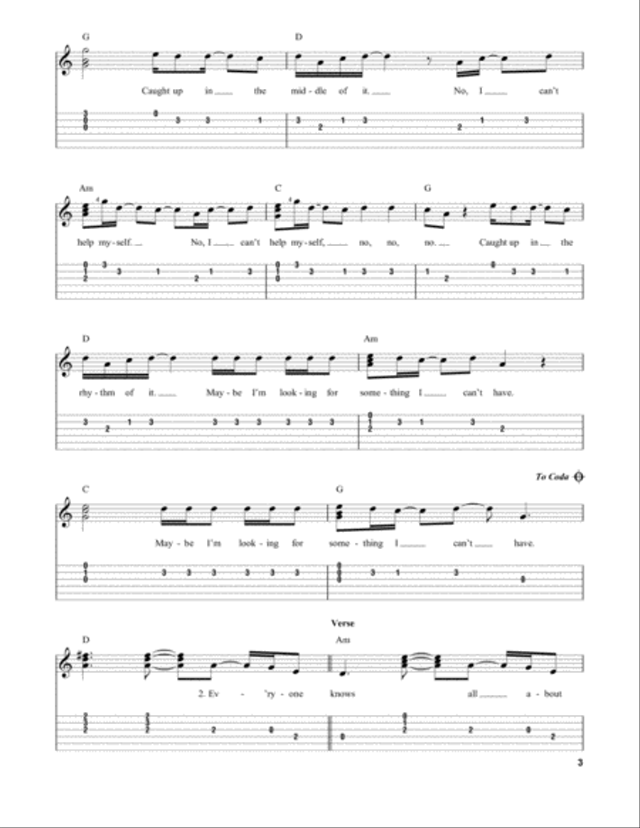Say Something (feat. Chris Stapleton) Acoustic Guitar scores gallery preview page 3