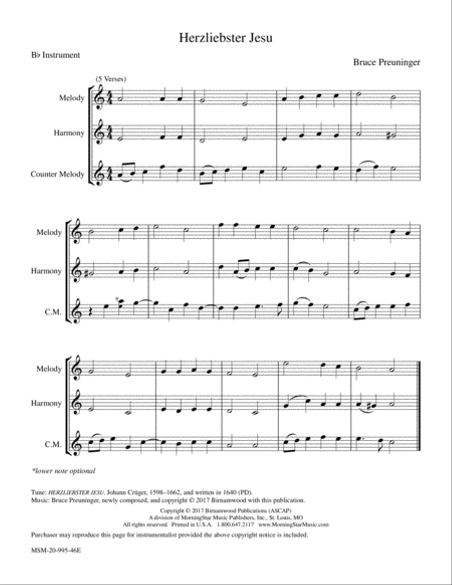 Herzliebster Jesu Herzliebster Jesu Piano and Keyboard scores gallery preview page 2