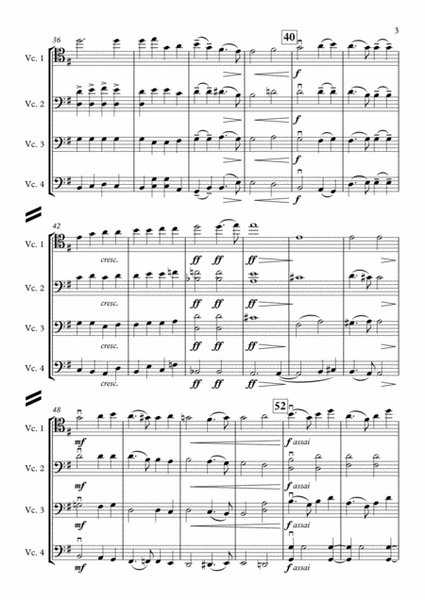 Andante Festivo (Cello Quartet) image number null