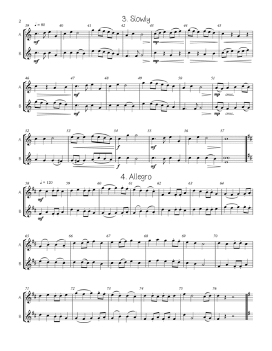 Adaptable Duets for the Young Band Musician Volume One - Eb Transposition Concert Band scores gallery preview page 2