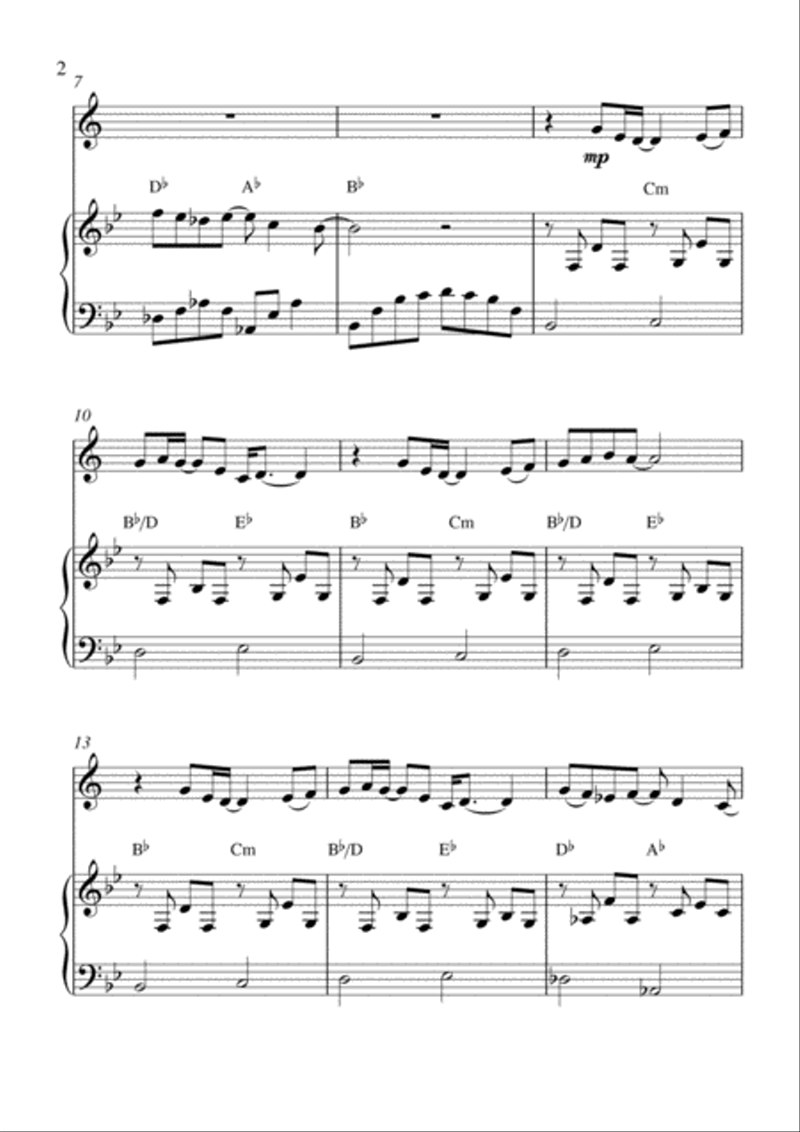 Longer Trumpet Solo scores gallery preview page 2