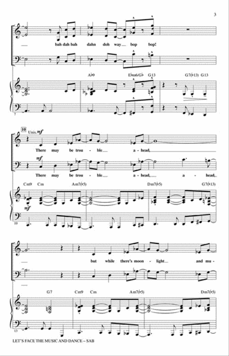 Let's Face the Music and Dance 3-Part scores gallery preview page 2