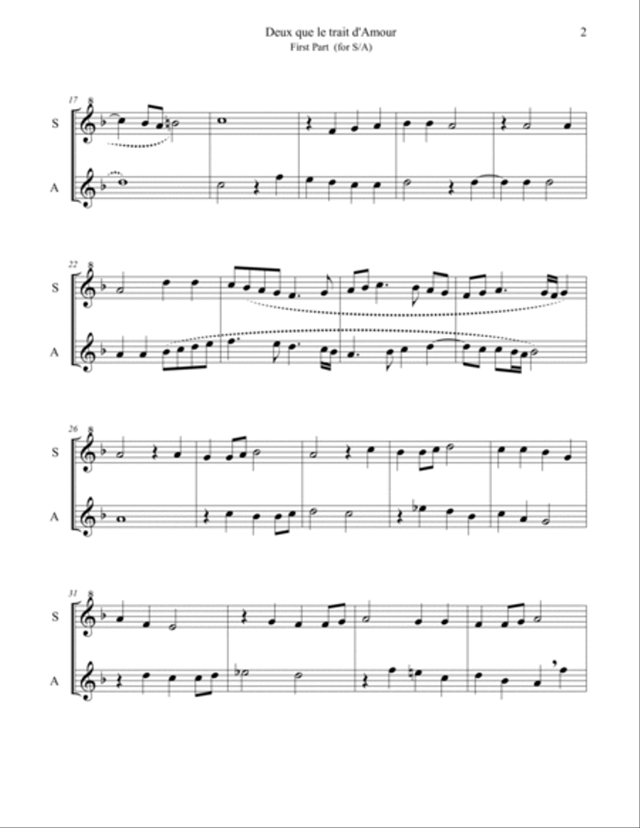 Two Renaissance Chansons for Recorder Duets Woodwind Duet scores gallery preview page 4