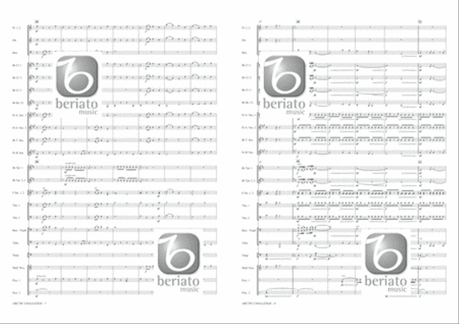 Arctic Challenge Concert Band scores gallery preview page 5