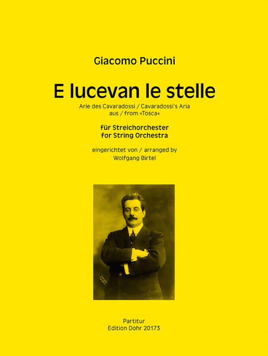 E lucevan le stelle (für Streichorchester) (aus "Tosca")