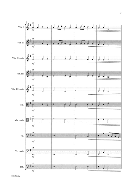 Ode To Joy (Flexible string quartet/ensemble) image number null