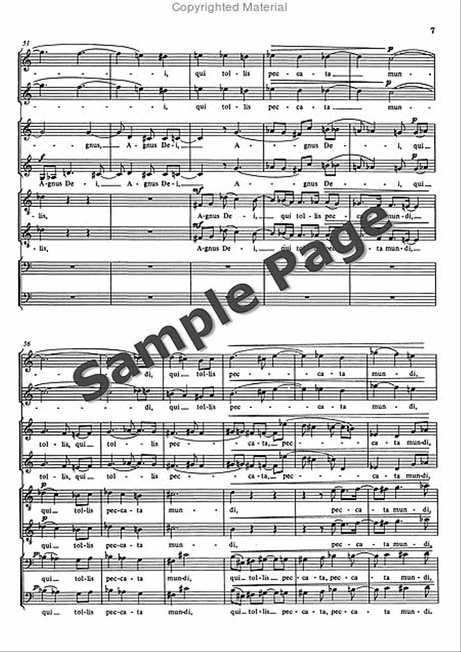 Agnus Dei (1981) Divisi scores gallery preview page 8