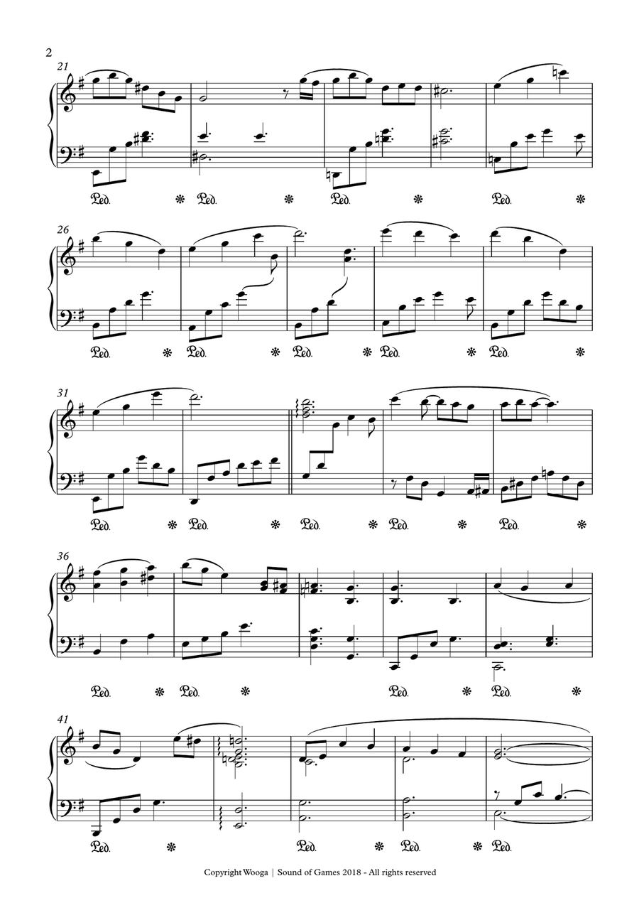 New York Café (June's Journey Original Soundtrack) Piano Solo scores gallery preview page 2
