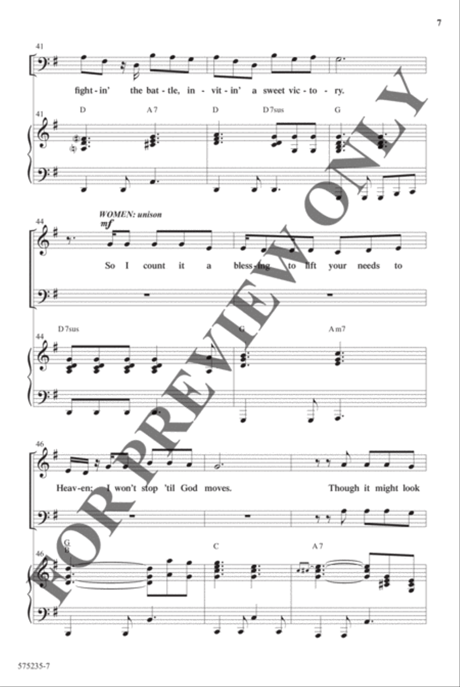 Somebody's Believing - Anthem Choir scores gallery preview page 7