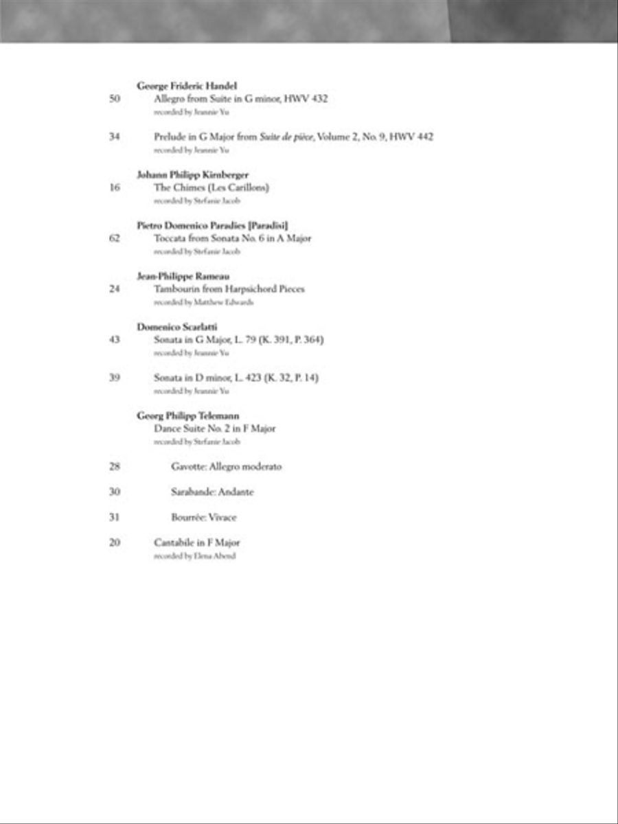 The Baroque Era Piano Solo scores gallery preview page 4