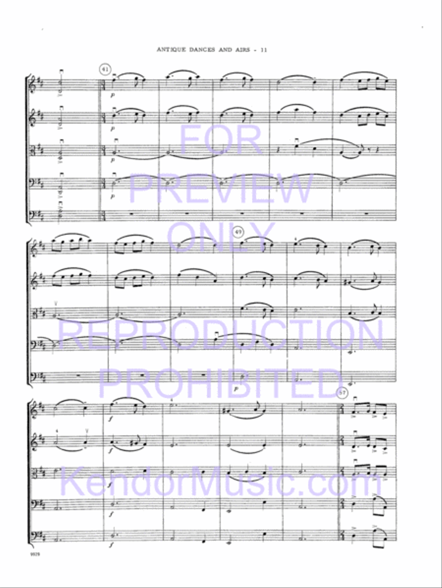 Antique Dances And Airs Antique Dances And Airs String Orchestra scores gallery preview page 14