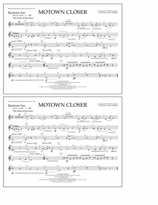 Motown Closer (arr. Tom Wallace) - Baritone Sax