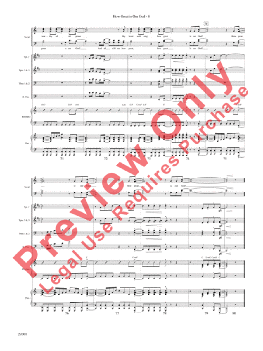 How Great Is Our God How Great Is Our God Choir scores gallery preview page 9