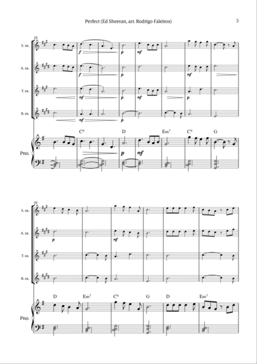 Perfect Tenor Saxophone scores gallery preview page 3