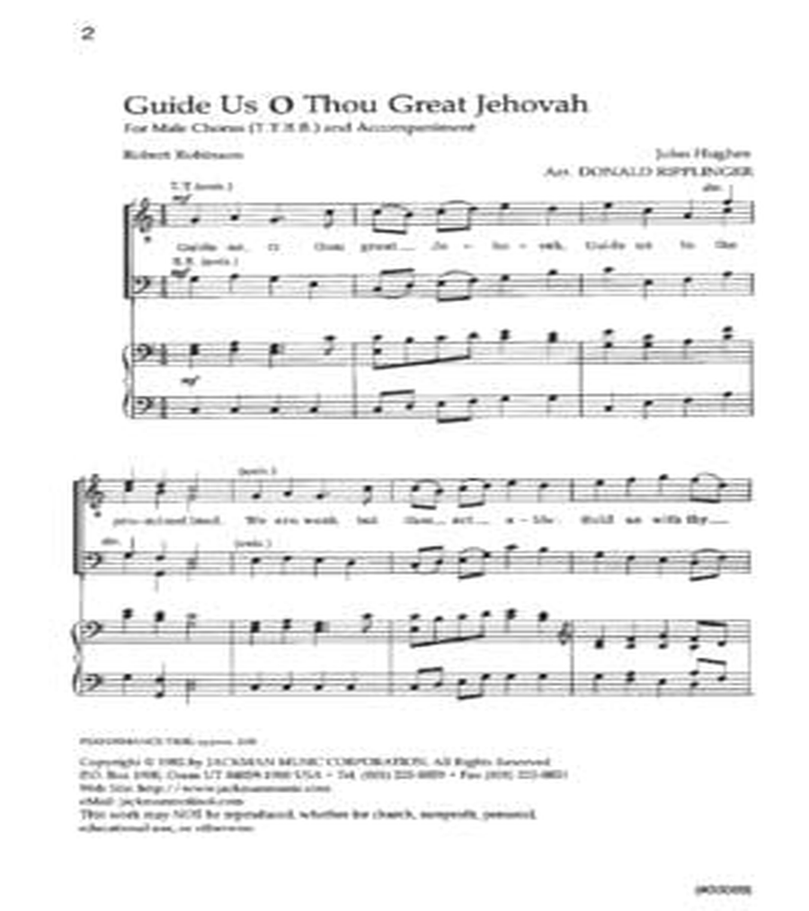 Guide Us O Thou Great Jehovah - TTBB TTBB scores gallery preview page 2