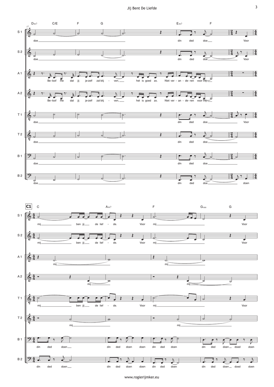 Jij Bent De Liefde Jij Bent De Liefde Divisi scores gallery preview page 3