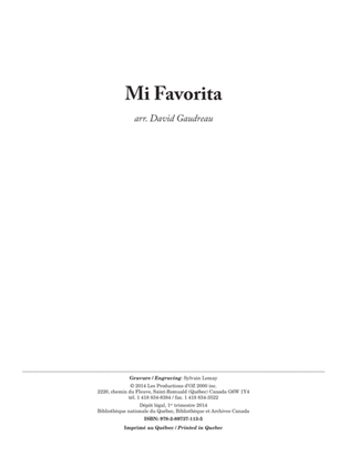 Book cover for Mi Favorita - Mazurka
