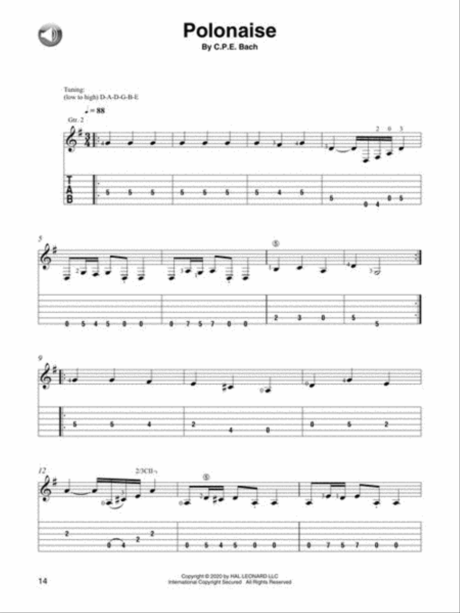 Classical Music for Guitar Duet Acoustic Guitar scores gallery preview page 6