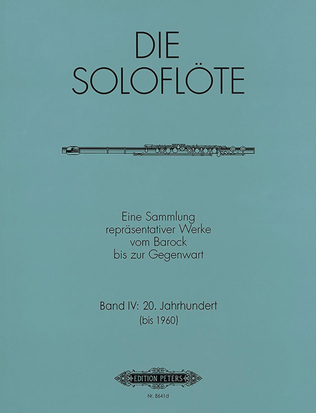 Book cover for The Solo Flute -- Selected Works from the Baroque to the 20th Century