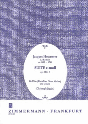 Book cover for Suite E minor Op. 2/4